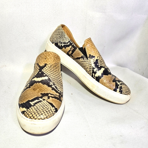 Aquatalia Orilla Snake Embossed Leather Slip On Women's‎ Size 8 - Picture 1 of 10